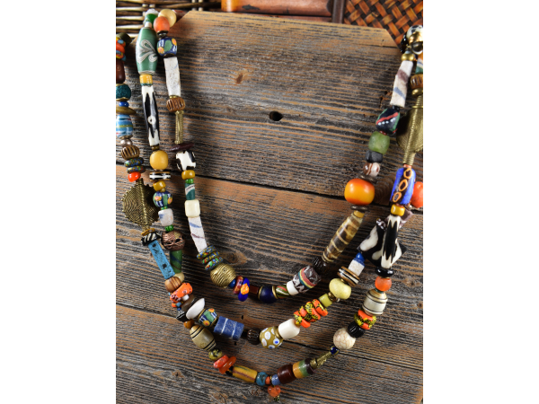 Long beaded wrap necklace design from Gloria Ewing.