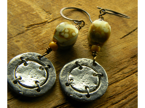 Rustic Ocean Jasper Earrings