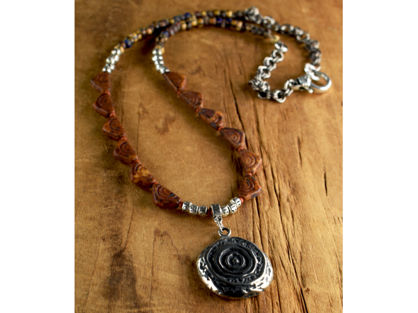 Tribal Czech beaded necklace from Gloria Ewing.