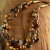 Earthy Czech Glass Necklace Aged Czech bead multi beaded necklace from Gloria Ewing.