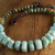 Rustic faceted amazonite design by Gloria Ewing.