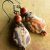Tribal Jasper Earrings Natural rhyolite and red jasper beaded earrings by Gloria Ewing.