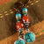 Combo of turquoise and carnelian by Gloria Ewing.