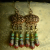 Small Artisan Bronze Earrings Scaled down beaded chandelier earrings by Gloria Ewing.