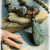 Subtle colors in a simple beaded necklace by Gloria Ewing.