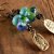 Artisan bronze and lampwork glass earrings from Gloria Ewing.