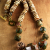Boho Tribal Stone and Brass Necklace by Gloria Ewing Chunky statement necklace with jasper and African Brass.