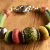 Jatim and Krobo African beads in a tribal design from Gloria Ewing.