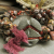 Primitive Jasper Bracelet Leopardskin and Fiber Leopard jasper bracelet with carved stone focal by Gloria Ewing