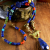 Colorful Southwest Necklace with Lapis Lazuli Beaded lapis lazuli with teardrop pendant by Gloria Ewing.