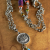 Pewter pendant necklace with mood beads by Gloria Ewing.