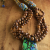 Boho tribal necklace design with jasper and Krobo by Gloria Ewing.