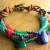 Lapis Lazuli Multi Gemstone Bracelet with Leather Beaded gemstone bracelet by Gloria Ewing.