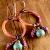 Boho southwest beaded hoop earrings from Gloria Ewing.