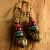 Czech Glass Melon Drop Earrings Beautiful glass beaded earrings with antiqued brass by Gloria Ewing.