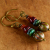 Aged Czech Glass Drop Earrings Luscious glass beaded earrings from another era, by Gloria Ewing.