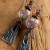 Inviciti Pewter Charm Earrings Rich color and texture in beaded earrings from Gloria Ewing.