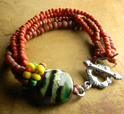 Sacred Heart Toggle Bracelet