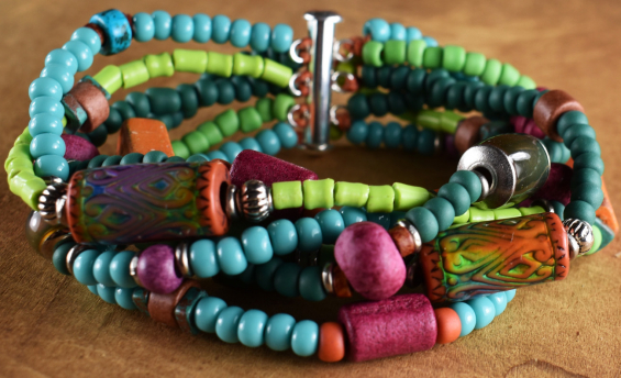 Multi-Strand Mood Bead Bracelet