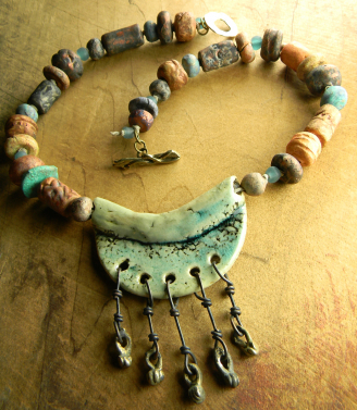 Artisan Ceramic Choker Necklace