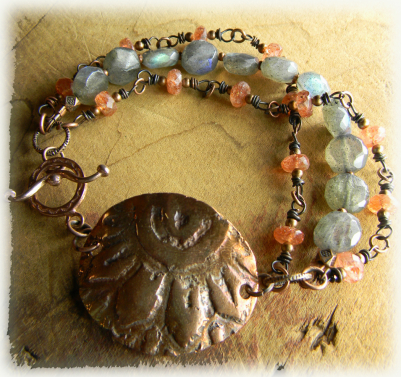 Sunstone and Labradorite Bracelet