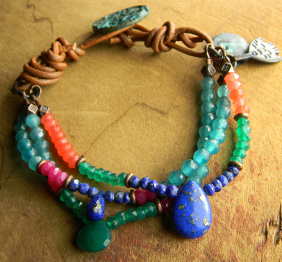 Lapis Lazuli Multi Gemstone Bracelet