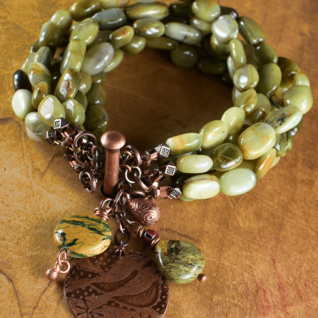 Cat's Eye Multi-Strand Bracelet