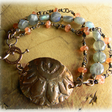 Sunstone and Labradorite Bracelet